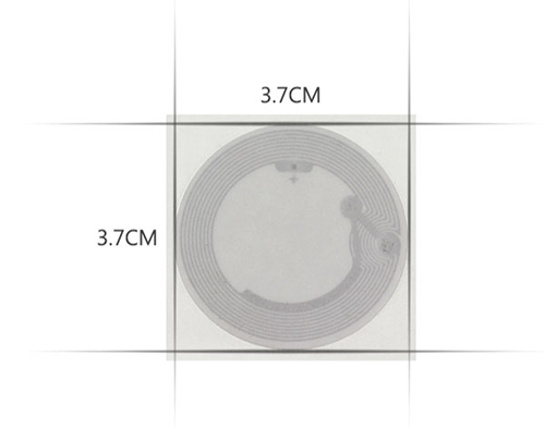 rfid高頻易碎白標尺寸結構圖